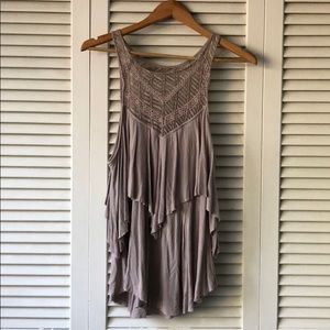 Free People Ruffle Tank
